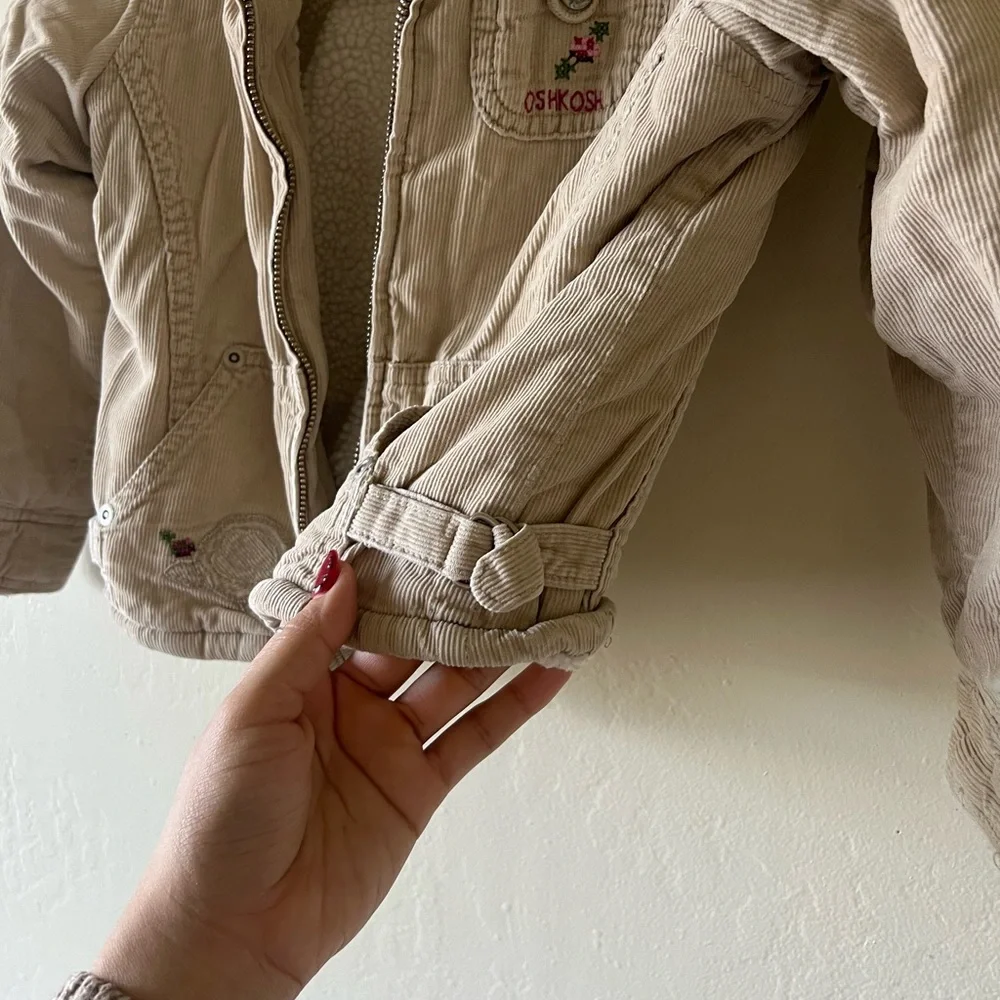 OshKosh‎ B'gosh Vintage Tan Kids Corduroy Jacket
